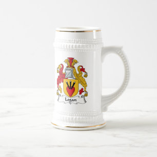 Logan Family Crest Beer Stein