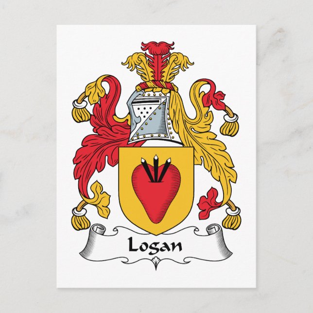 Logan Family Crest Postcard (Front)