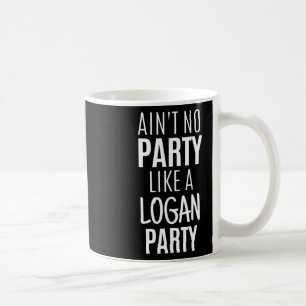Logan Funny Personalised Name Party Birthday Chris Coffee Mug