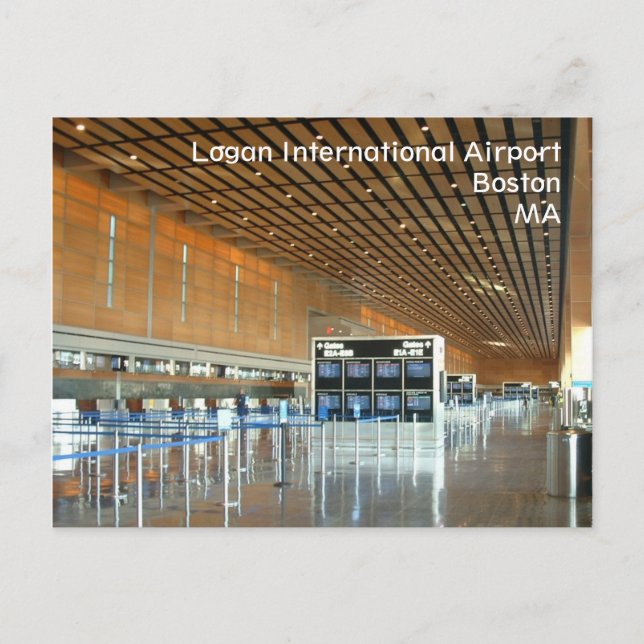 Logan International Airport Postcard (Front)