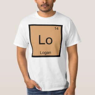 Logan  Name Chemistry Element Periodic Table T-Shirt