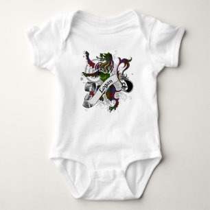 Logan Tartan Lion Baby Bodysuit