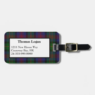 Logan Tartan Plaid Luggage Tag