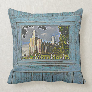 Logan Temple, Blue tone, Cushion
