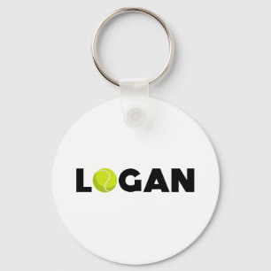 Logan Tennis Key Ring