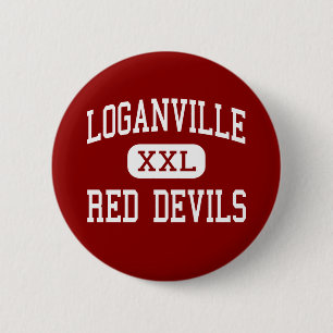 Loganville - Red Devils - High - Loganville 6 Cm Round Badge