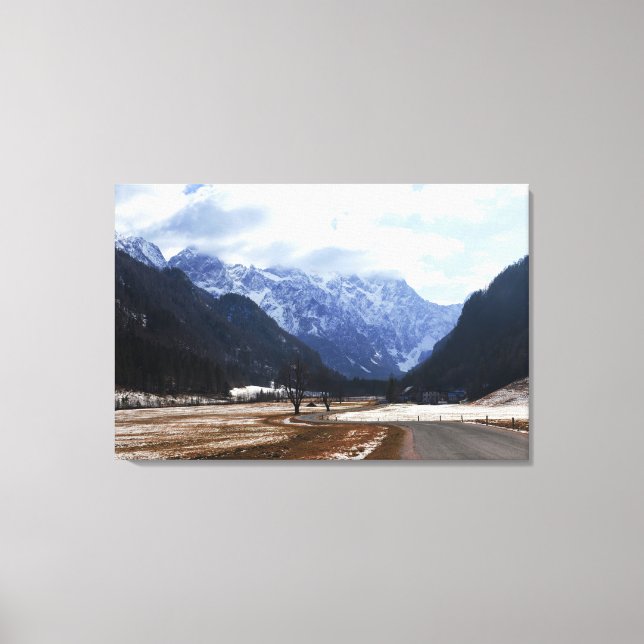 Logar valley in Slovenia Canvas Print (Front)