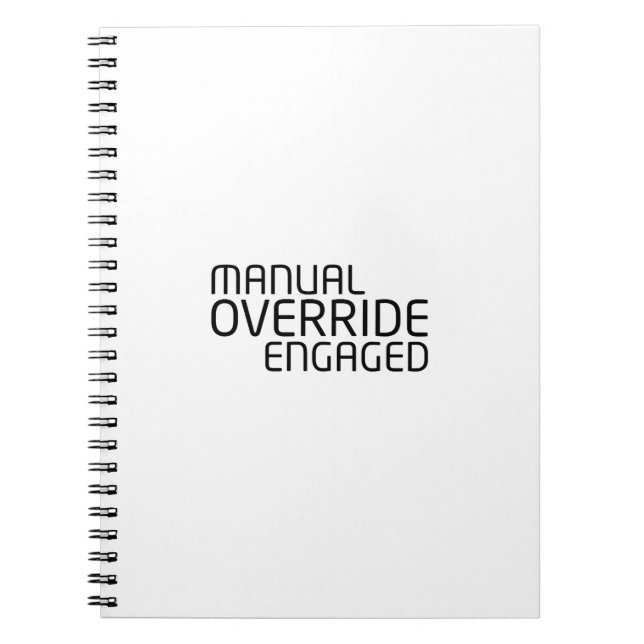 Logbook for Manual System Adjustments Notebook (Front)