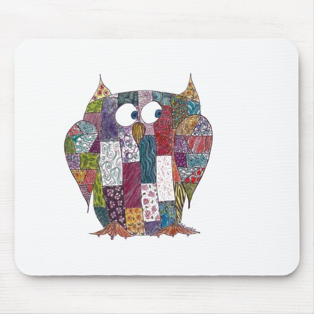 LogCabin Owl Mouse Pad (Front)