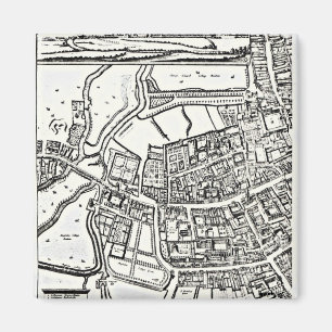 Loggan's map of Oxford, Eastern Sheet Magnet