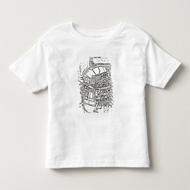 Loggan's map of Oxford, Eastern Sheet Toddler T-Shirt (Front)