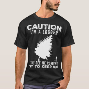 Logger Funny Gift Idea dinosaur baking pirate shir T-Shirt