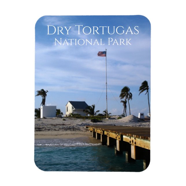 Loggerhead Key Dock, Dry Tortugas National Park Magnet (Vertical)