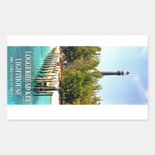 Loggerhead Key Lighthouse, Dry Tortugas Florida Rectangular Sticker