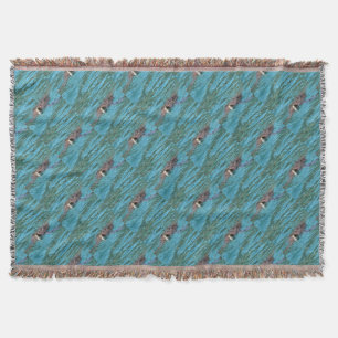 Loggerhead Sea Turtle Wildlife Art Throw Blanket
