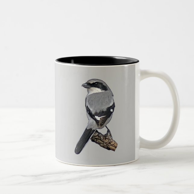 Loggerhead Shrike Two-Tone Coffee Mug (Right)