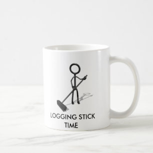 Logging stick time Mug