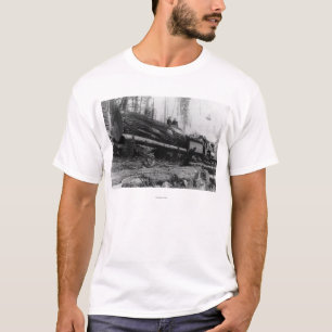 Logging Train carrying men and T-Shirt