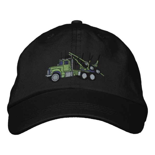 Logging Truck Embroidered Hat (Front)