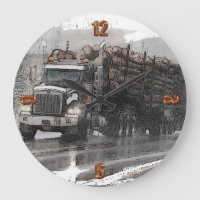 Logging Truck in the Rain