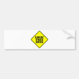LOGIC FREE ZONE BUMPER STICKER