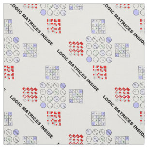 Logic Matrices Inside Boolean Logic Geek Humour Fabric