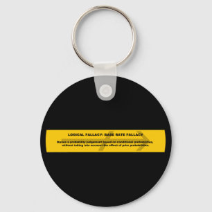 Logical Fallacy: Base Rate Fallacy Key Ring