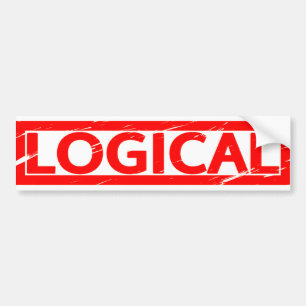 Logical Stamp Bumper Sticker