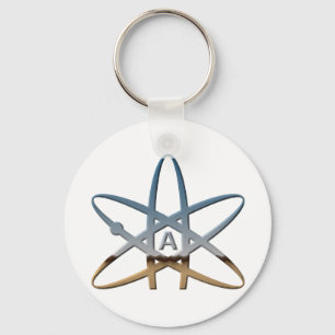 Logidea atheist atomic symbol key ring