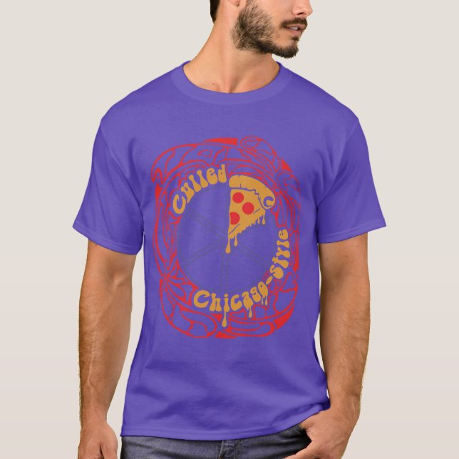 Logikcull Chicago Pizza T-Shirt (Front)