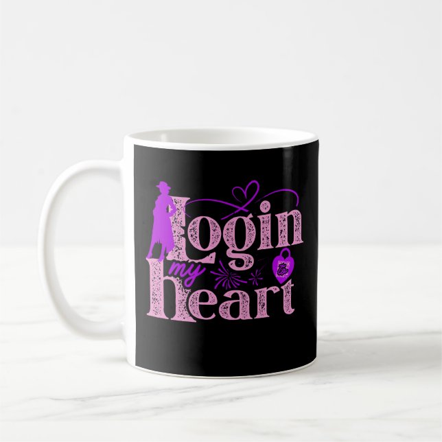 Login to my heart. Valentine's Day.Mug Coffee Mug (Left)