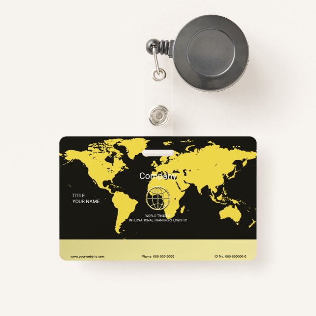 Logistic ID Badge (Front with Retractable)