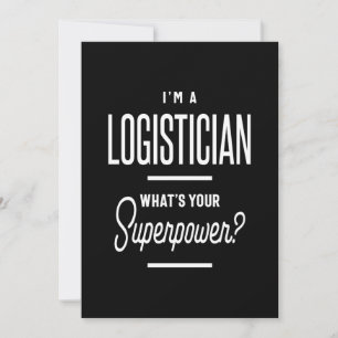Logistician Job Title Gift Thank You Card