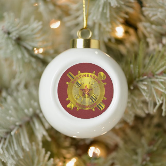 Logistics Corps  Ceramic Ball Christmas Ornament (Tree)