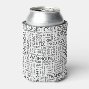 LOGISTICS pattern with words Can Cooler