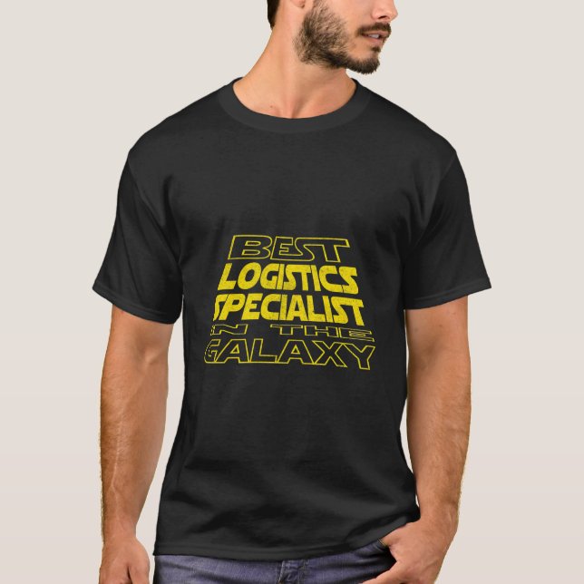 Logistics Specialist Space Backside T-Shirt (Front)