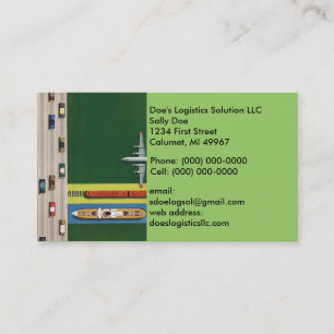 Logistics Transportation Move Goods Business Card