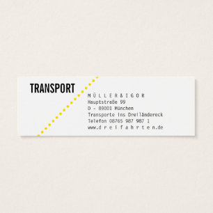 Logistik Mini Visitenkarten