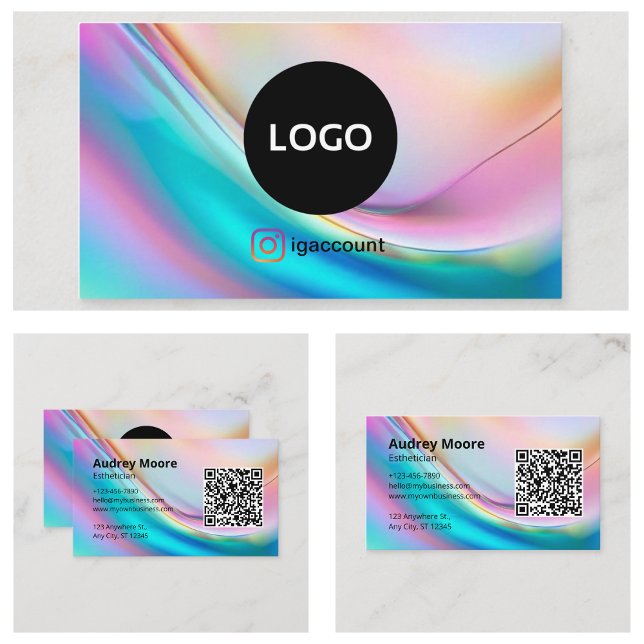 Logo Aesthetician Business Card (Logo Esthetician Business Card
)