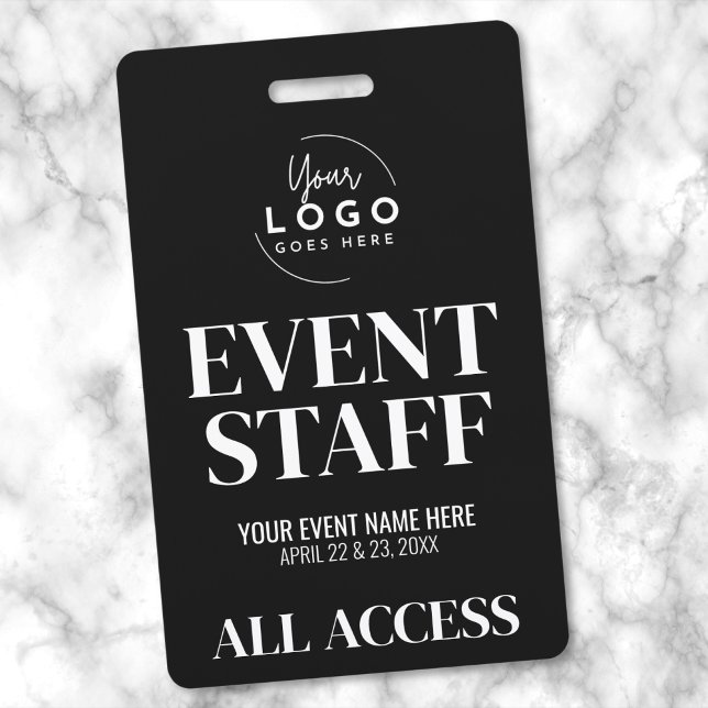 Logo All Access VIP Event Staff ID Badge (Logo Event Staff Badge)