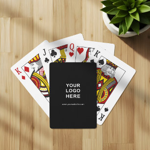 Logo and Custom Text Business Promotional Playing Cards
