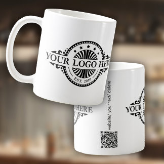 Logo and QR Code Buisness Marketing Coffee Mug