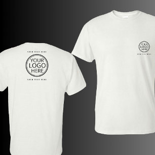 Logo And Text Business Corporation Promotional T-Shirt