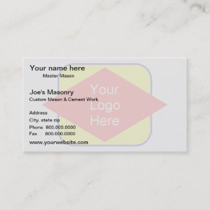 Logo background watermark effect business card