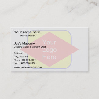 Logo background watermark effect business card