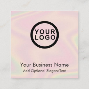 Logo Baker Pastry Chef Bakery Square Business Card