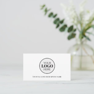 Logo Black and White 3 x QR Code Instagram Business Card