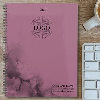 Logo Black Blush Pink Business 2026 Planner