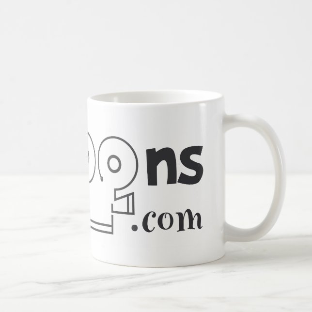 logo black coffee mug (Right)