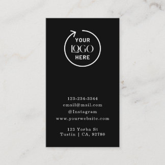 Logo | Black Jewellery Earring Display Card